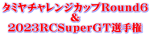 タミヤチャレンジカップＲｏｕｎｄ６ ＆ ２０２３ＲＣＳｕｐｅｒＧＴ選手権