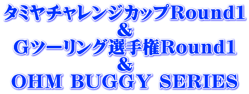 タミヤチャレンジカップRound1 & Gツーリング選手権Round1 & OHM BUGGY SERIES